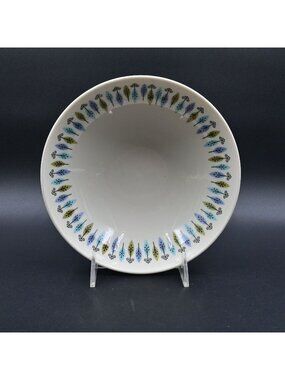 Syracuse Carefree China Nordic Atomic Serving Bowl Vintage MCM